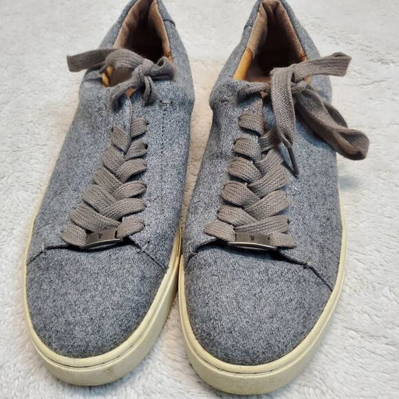 Frye Gray Ivy Low Lace Wool Blend Casual Bohemian Classic Sneakers Shoes Women 8 - Picture 2 of 10